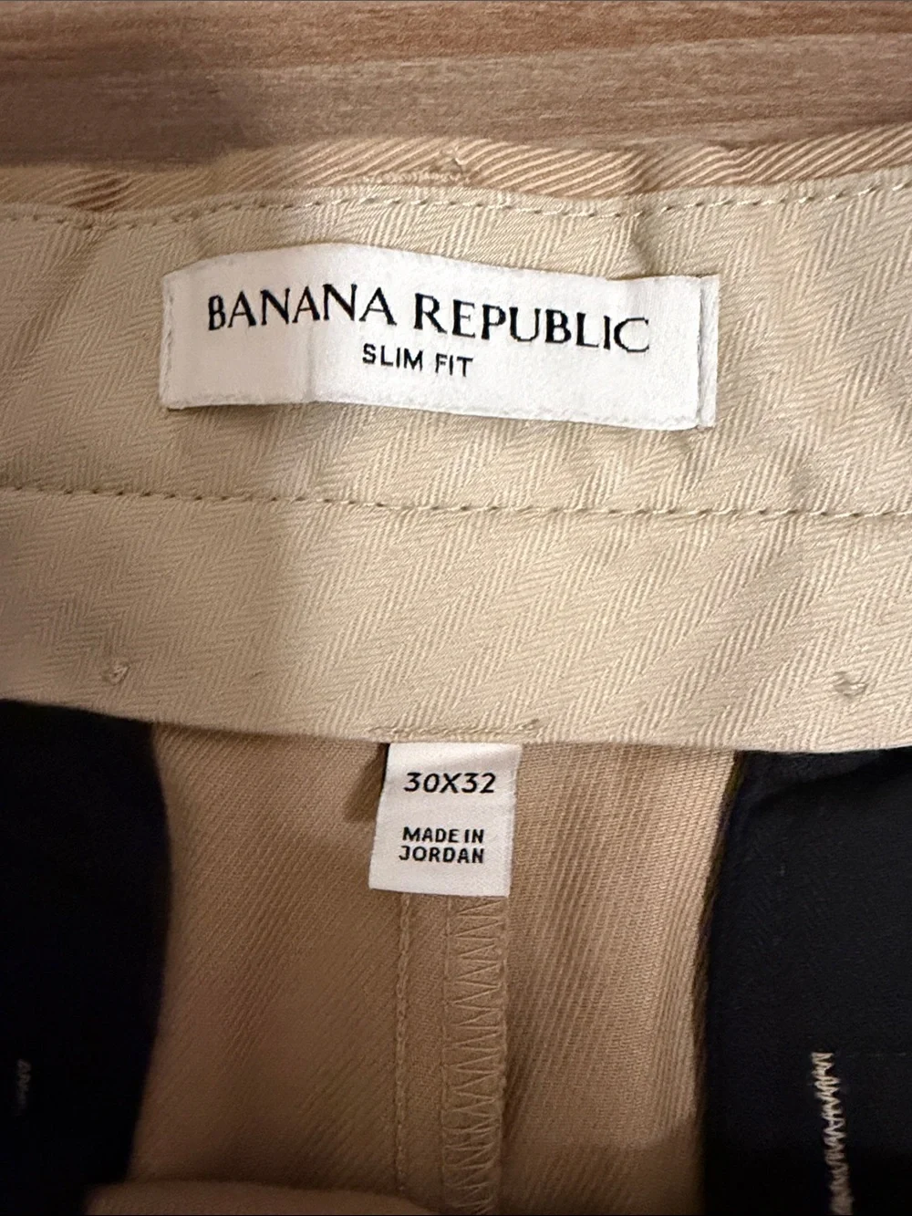 Banana Republic Pants Mens 30x32 Khaki Slim Fit Cotton Blend Twill Dress Pants
